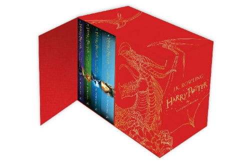 Buchcover und Innenansicht für das Buch: Harry Potter Box Set: The Complete Collection (Children's Hardback)