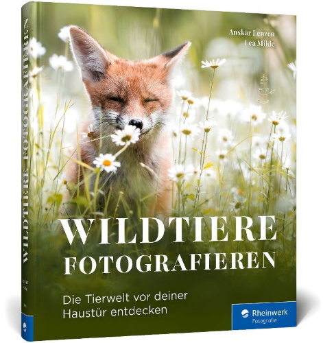 Buchcover und Innenansicht für das Buch: Wildtiere fotografieren