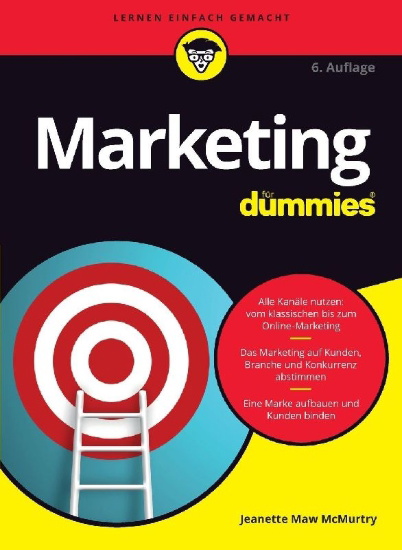 Buchcover und Innenansicht für das Buch: Marketing für Dummies