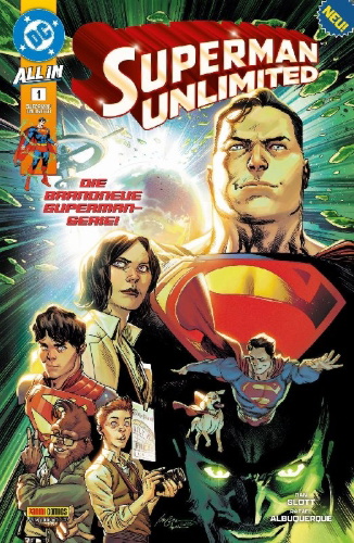 Buchcover und Innenansicht für das Buch: Superman Unlimited #1-#3