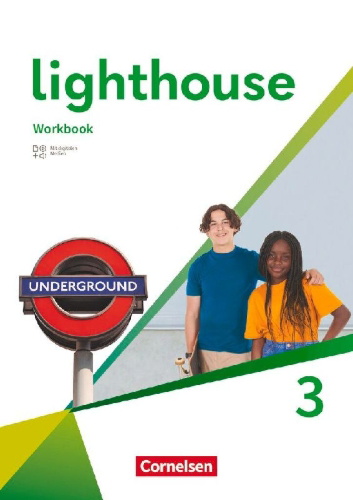 Buchcover und Innenansicht für das Buch: Lighthouse Band 3: 7. Schuljahr - Workbook mit Audios, Erklärfilmen und Lösungen