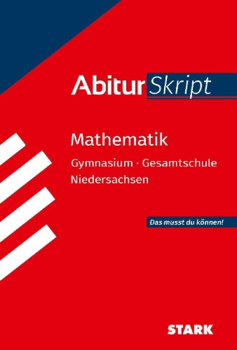 Buchcover und Innenansicht für das Buch: STARK Mathematik - AbiturSkript Niedersachsen