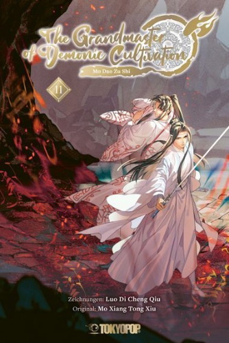 Buchcover und Innenansicht für das Buch: The Grandmaster of Demonic Cultivation - Mo Dao Zu Shi 11 (Manhua)