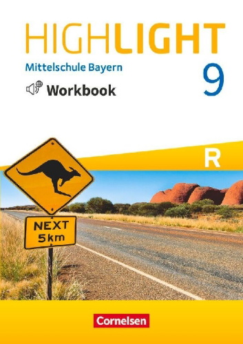 Buchcover und Innenansicht für das Buch: Highlight 9. Jahrgangsstufe - Mittelschule Bayern - Workbook mit Audios online