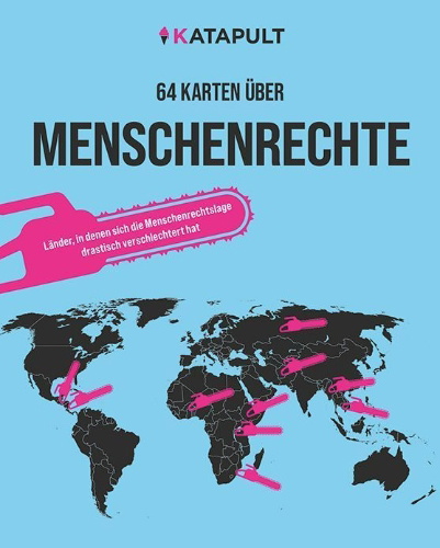 Buchcover und Innenansicht für das Buch: 64 Karten über Menschenrechte