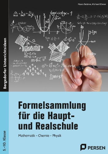 Buchcover und Innenansicht für das Buch: Formelsammlung für die Haupt- und Realschule