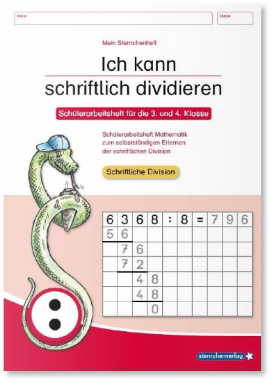 Buchcover und Innenansicht für das Buch: Ich kann schriftlich dividieren