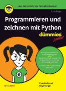 Buchcover und Innenansicht für das Buch: Programmieren und zeichnen mit Python für Dummies Junior
