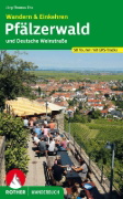 Buchcover und Innenansicht für das Buch: Wandern & Einkehren Pfälzerwald und Deutsche Weinstraße