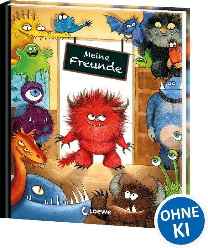 Buchcover und Innenansicht für das Buch: Meine Freunde (Monster)