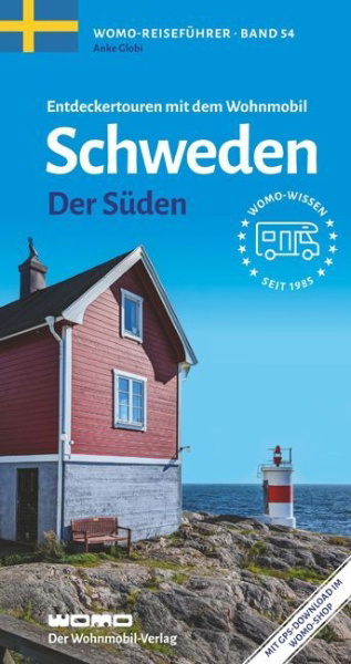 Buchcover und Innenansicht für das Buch: Entdeckertouren mit dem Wohnmobil Schweden