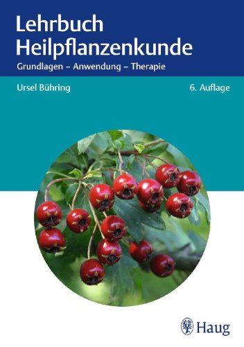 Buchcover und Innenansicht für das Buch: Lehrbuch Heilpflanzenkunde