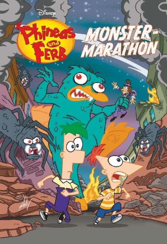 Buchcover und Innenansicht für das Buch: Phineas and Ferb - Graphic Novel
