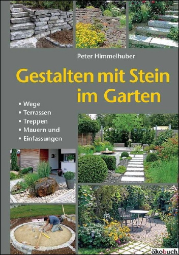 Buchcover und Innenansicht für das Buch: Gestalten mit Stein im Garten