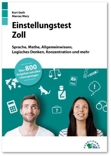 Buchcover und Innenansicht für das Buch: Einstellungstest Zoll