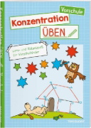 Buchcover und Innenansicht für das Buch: Konzentration üben. Vorschule