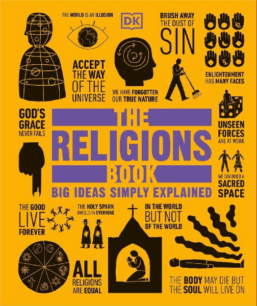 Buchcover und Innenansicht für das Buch: The Religions Book