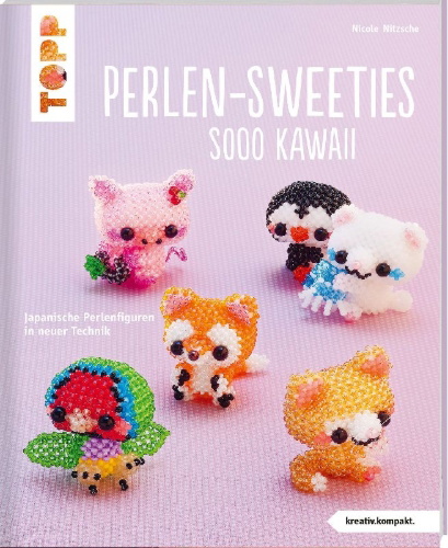 Buchcover und Innenansicht für das Buch: Perlen-Sweeties sooo kawaii (kreativ.kompakt)