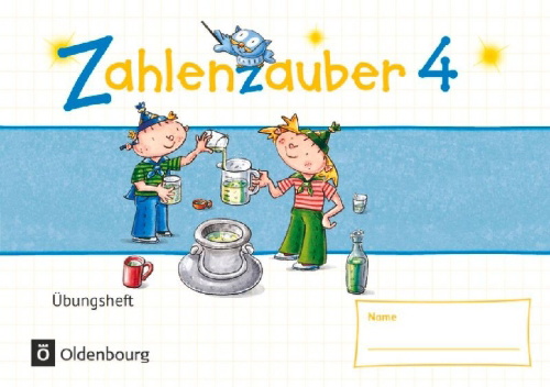 Buchcover und Innenansicht für das Buch: Zahlenzauber - Mathematik für Grundschulen - Materialien zu den Ausgaben 2016 und Bayern 2014 - 4. Schuljahr