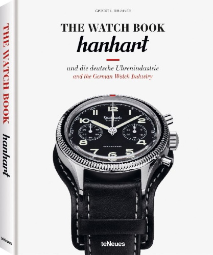 Buchcover und Innenansicht für das Buch: The Watch Book: Hanhart und die deutsche Uhrenindustrie / Hanhart and the German Watchmaking Industry