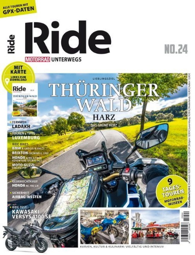 Buchcover und Innenansicht für das Buch: RIDE - Motorrad unterwegs, No. 24