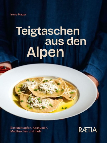 Buchcover und Innenansicht für das Buch: Teigtaschen aus den Alpen
