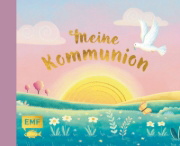 Buchcover und Innenansicht für das Buch: Meine Kommunion (rosa)