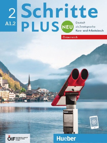 Buchcover und Innenansicht für das Buch: Schritte plus Neu 2 - Österreich. Kursbuch und Arbeitsbuch mit Audios online