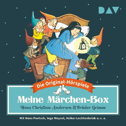 Buchcover und Innenansicht für das Buch: Meine Märchen-Box - Die 34 schönsten Märchen-Hörspiele