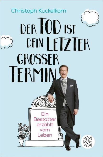 Buchcover und Innenansicht für das Buch: 'Der Tod ist dein letzter großer Termin'