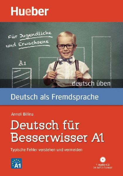 Buchcover und Innenansicht für das Buch: Deutsch üben Deutsch für Besserwisser A1