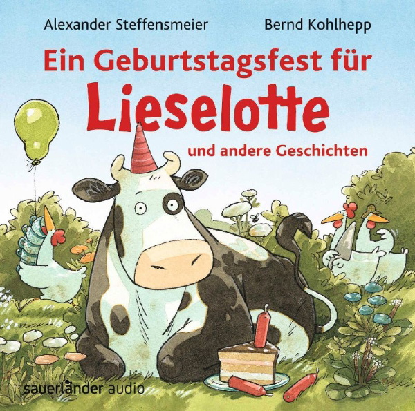 Buchcover und Innenansicht für das Buch: Ein Geburtstagsfest für Lieselotte und andere Geschichten