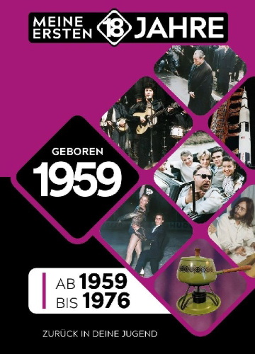 Buchcover und Innenansicht für das Buch: Geboren 1959