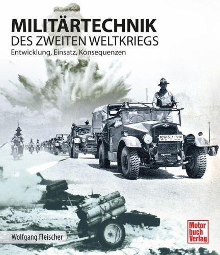 Buchcover und Innenansicht für das Buch: Militärtechnik des Zweiten Weltkrieges