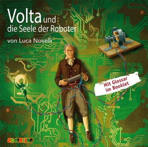Buchcover und Innenansicht für das Buch: Volta und die Seele der Roboter