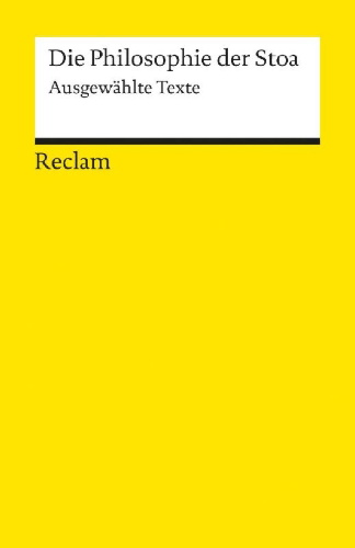 Buchcover und Innenansicht für das Buch: Die Philosophie der Stoa