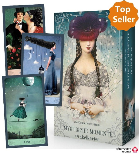 Buchcover und Innenansicht für das Buch: Mystische Momente (Oracle of Mystical Moments)