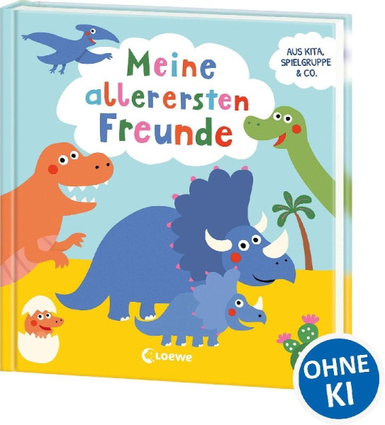 Buchcover und Innenansicht für das Buch: Meine allerersten Freunde (Dinos)