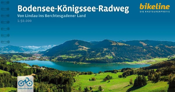 Buchcover und Innenansicht für das Buch: Bodensee-Königssee-Radweg