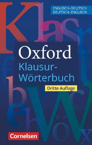Buchcover und Innenansicht für das Buch: Oxford Klausur-Wörterbuch - Ausgabe 2025 - B1-C1