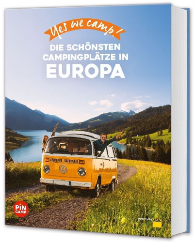 Buchcover und Innenansicht für das Buch: Yes we camp! Europa