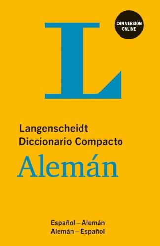 Buchcover und Innenansicht für das Buch: Langenscheidt Diccionario Compacto Alemán