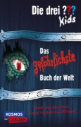 Buchcover und Innenansicht für das Buch: Die drei ??? Kids: Das gefährlichste Buch der Welt 