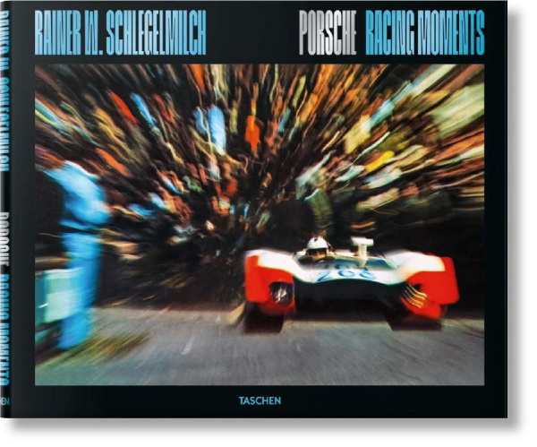 Buchcover und Innenansicht für das Buch: Rainer W. Schlegelmilch. Porsche Racing Moments