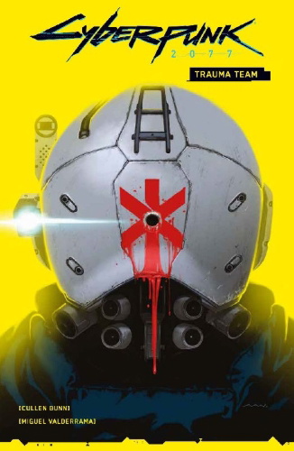 Buchcover und Innenansicht für das Buch: Cyberpunk 2077: Trauma Team