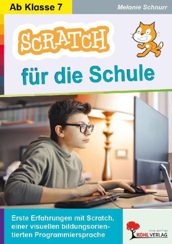 Buchcover und Innenansicht für das Buch: SCRATCH für die Schule