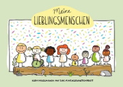 Buchcover und Innenansicht für das Buch: Freundschaftsbuch Meine Lieblingsmenschen - Erinnerungen an die Kindergartenzeit