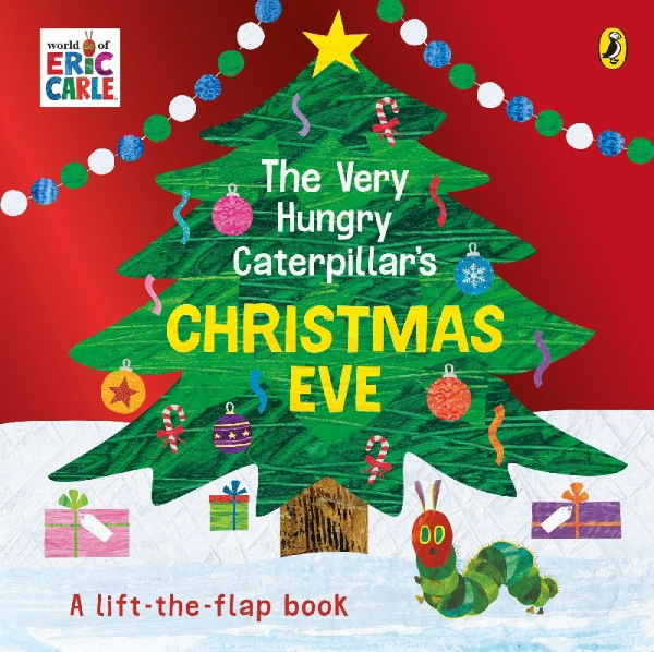 Buchcover und Innenansicht für das Buch: The Very Hungry Caterpillar's Christmas Eve