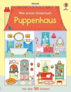 Buchcover und Innenansicht für das Buch: Mein erstes Stickerbuch: Puppenhaus