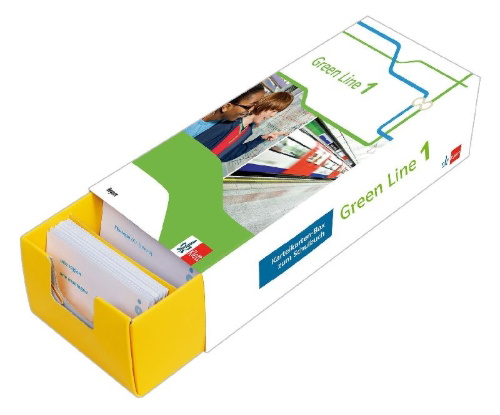 Buchcover und Innenansicht für das Buch: Vokabel-Lernbox zum Schulbuch. Green Line 1. Bayern. Klasse 5